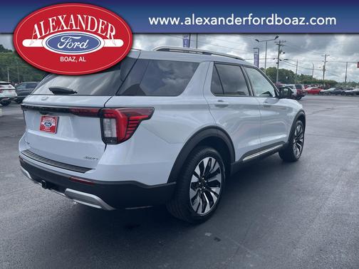 SPACE WHITE METALLIC 2025 Ford Explorer Platinum