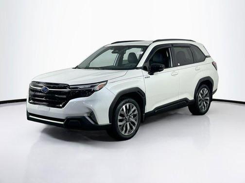 Crystal White Pearl 2025 Subaru Forester Hybrid Touring