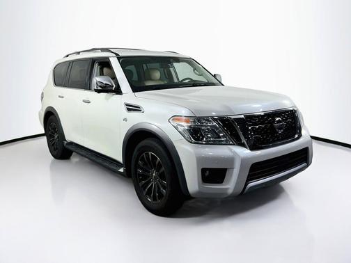 Pearl White 2018 Nissan Armada Platinum