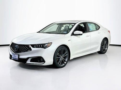 Platinum White Pearl 2019 Acura TLX Technology