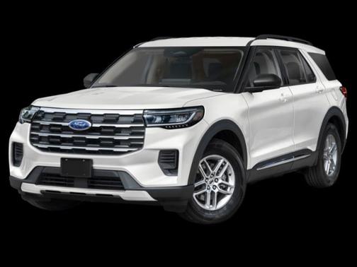 Space White Metallic 2026 Ford Explorer Active