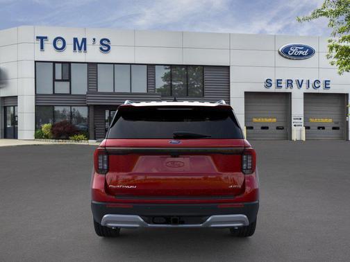 Rapid Red Metallic Tinted Clearcoat 2026 Ford Explorer Platinum