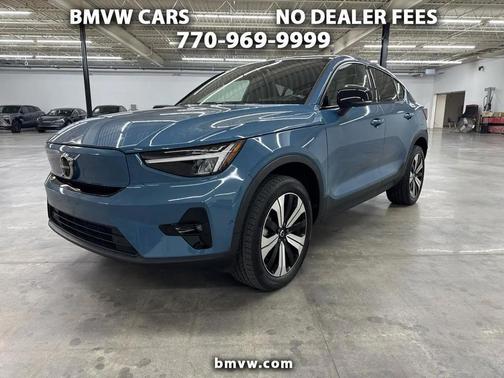 Fjord Blue Metallic 2023 Volvo C40 Recharge Pure Electric Twin Plus