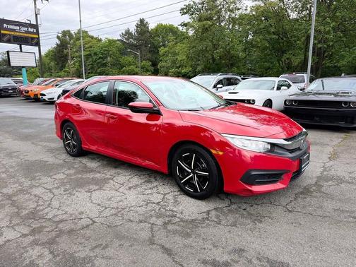 Red 2016 Honda Civic LX