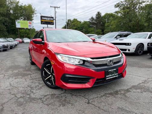 Red 2016 Honda Civic LX