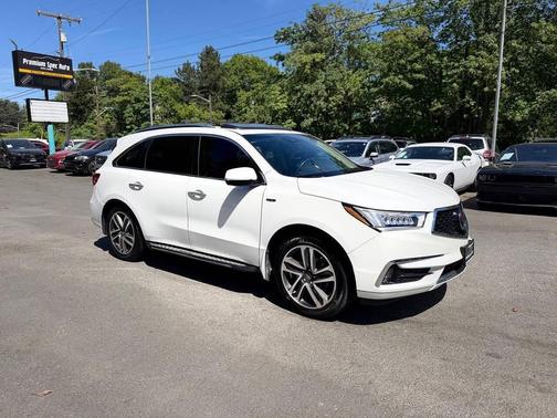 Platinum White Pearl 2020 Acura MDX Sport Hybrid Advance Package