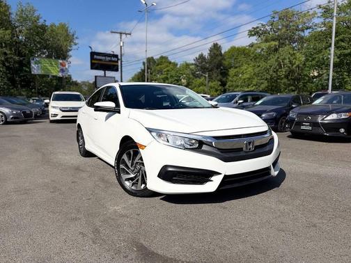 White 2018 Honda Civic EX