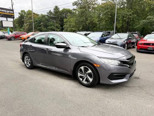 Modern Steel Metallic 2017 Honda Civic LX
