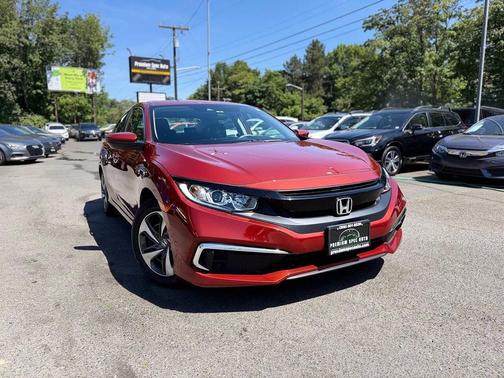 Orange 2020 Honda Civic LX