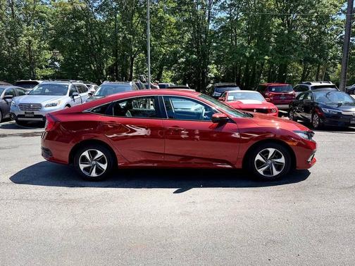Orange 2020 Honda Civic LX