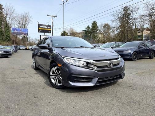Modern Steel Metallic 2017 Honda Civic LX