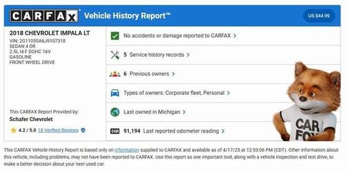 2018 Chevrolet Impala 1LT