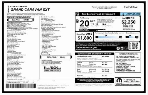 2018 Dodge Grand Caravan SXT