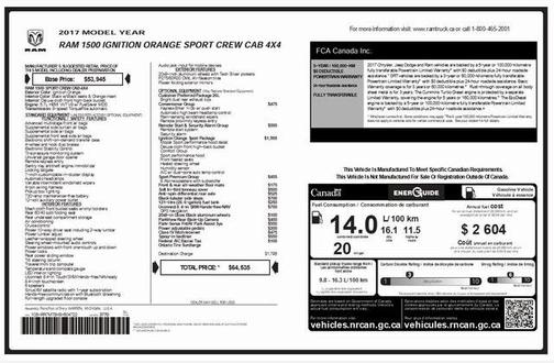2017 RAM 1500 Sport
