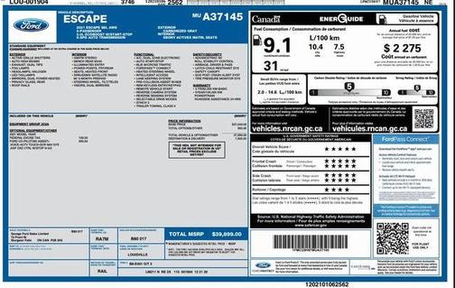 2021 Ford Escape SEL