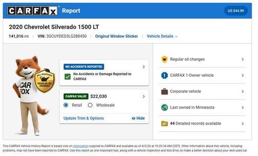 2020 Chevrolet Silverado 1500 LT