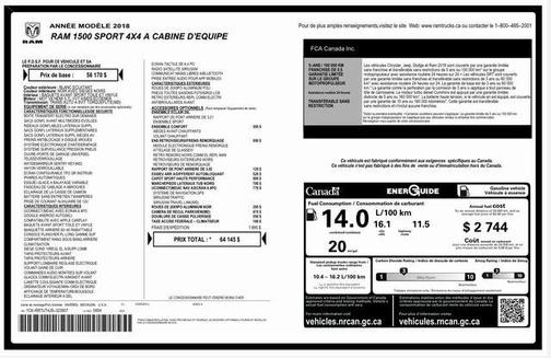 2018 RAM 1500 Sport