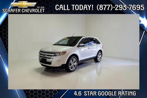 White Platinum Tri-Coat Metallic 2014 Ford Edge Limited
