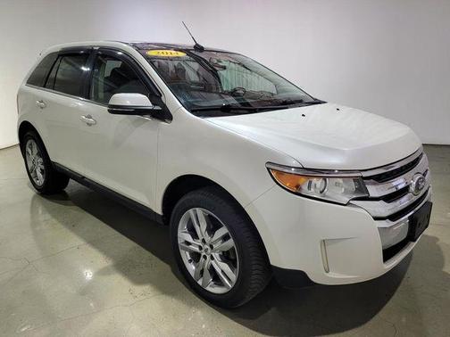 White Platinum Tri-Coat Metallic 2014 Ford Edge Limited