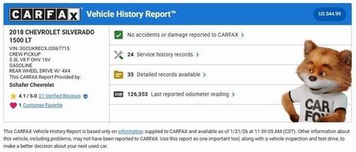 2018 Chevrolet Silverado 1500 LT