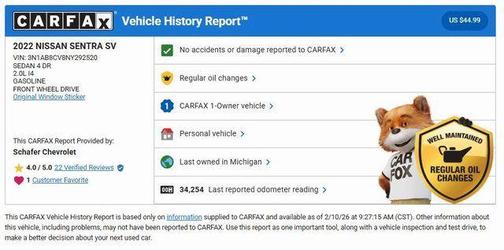 2022 Nissan Sentra SV