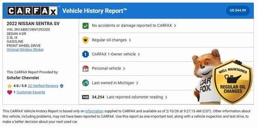 2022 Nissan Sentra SV