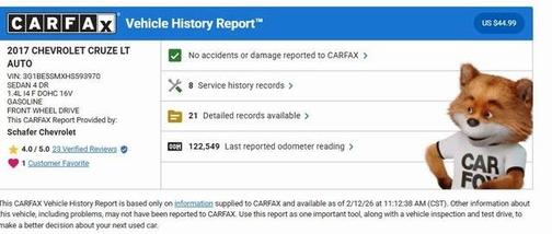 2017 Chevrolet Cruze LT