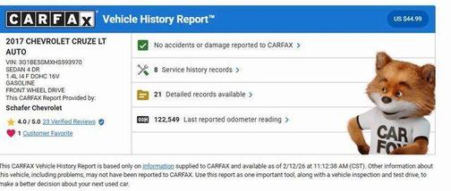 2017 Chevrolet Cruze LT