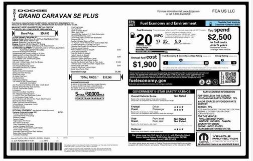 2019 Dodge Grand Caravan SE