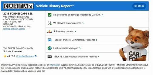 2018 Ford Escape SEL