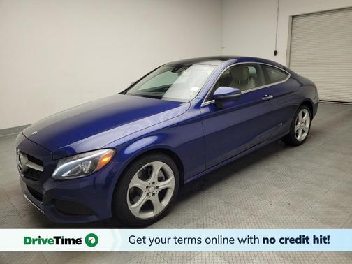 Blue 2017 Mercedes-Benz C-Class