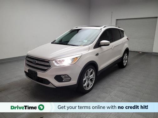 White Platinum Metallic Tri-Coat 2017 Ford Escape Titanium