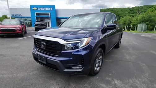 Obsidian Blue Pearl 2022 Honda Ridgeline RTL-E