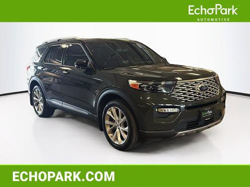 Forged Green Metallic 2022 Ford Explorer Platinum