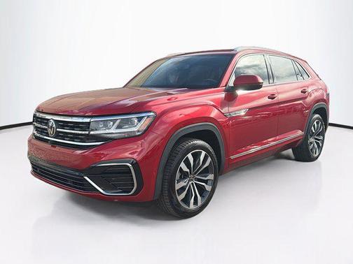 Aurora Red Metallic 2023 Volkswagen Atlas Cross Sport 3.6L V6 SEL Premium R-Line