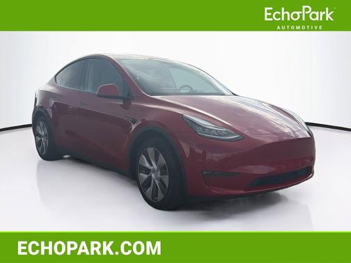 Red Multi-Coat 2022 Tesla Model Y Long Range Dual Motor All-Wheel Drive
