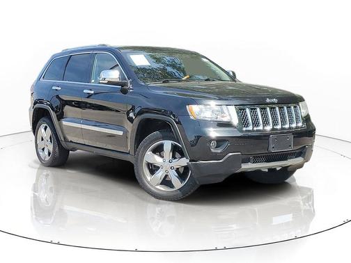 Brilliant Black Crystal Pearlcoat 2012 Jeep Grand Cherokee Overland