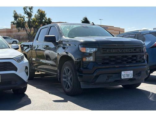 Black 2023 Chevrolet Silverado 1500 Custom