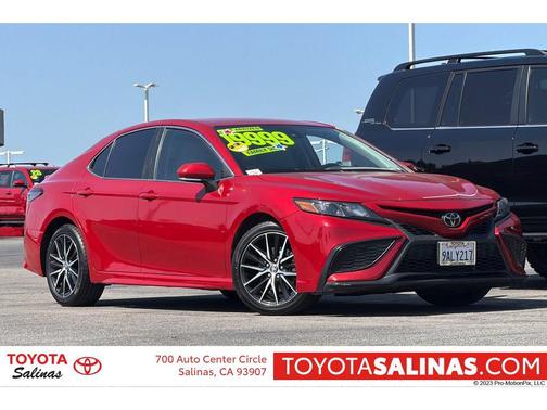 Supersonic Red 2022 Toyota Camry SE