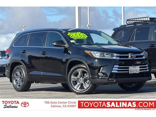 Midnight Black Metallic 2018 Toyota Highlander Limited Platinum