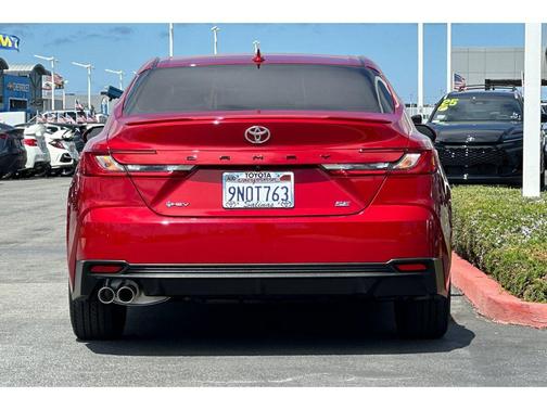 Supersonic Red 2025 Toyota Camry SE