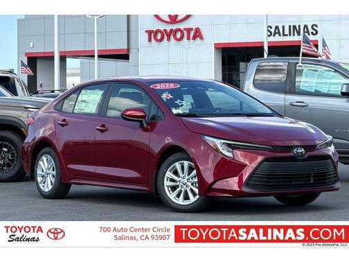 Ruby Flare Pearl 2026 Toyota Corolla Hybrid LE