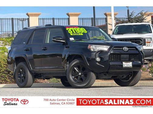 Midnight Black Metallic 2022 Toyota 4Runner SR5 Premium