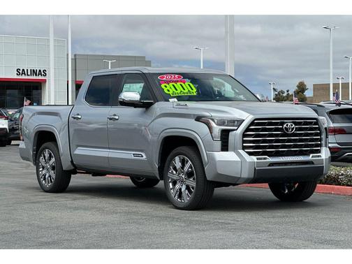 Celestial Silver Metallic 2025 Toyota Tundra Hybrid Capstone
