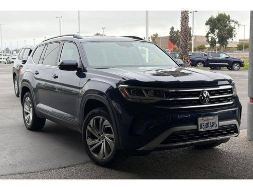 Tourmaline Blue Metallic 2021 Volkswagen Atlas 3.6L SE w/Technology
