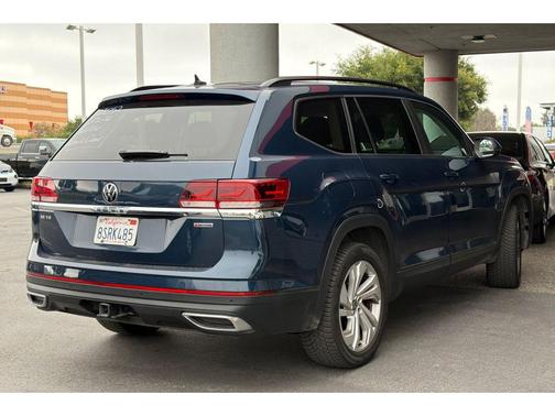 Tourmaline Blue Metallic 2021 Volkswagen Atlas 3.6L SE w/Technology