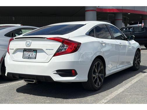 Platinum White Pearl 2021 Honda Civic Sport