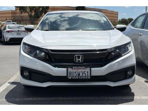 Platinum White Pearl 2021 Honda Civic Sport