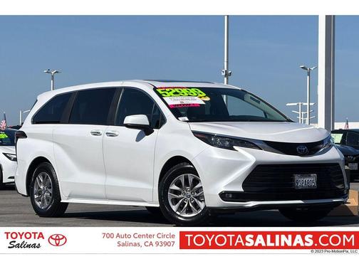 Wind Chill Pearl 2025 Toyota Sienna XLE