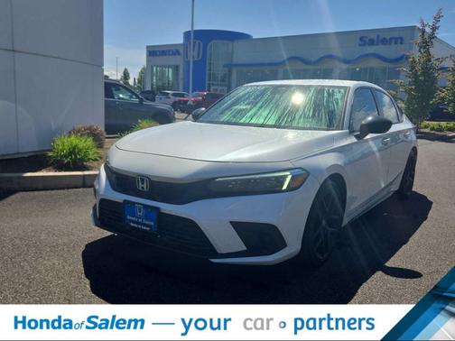 Platinum White Pearl 2023 Honda Civic Sport